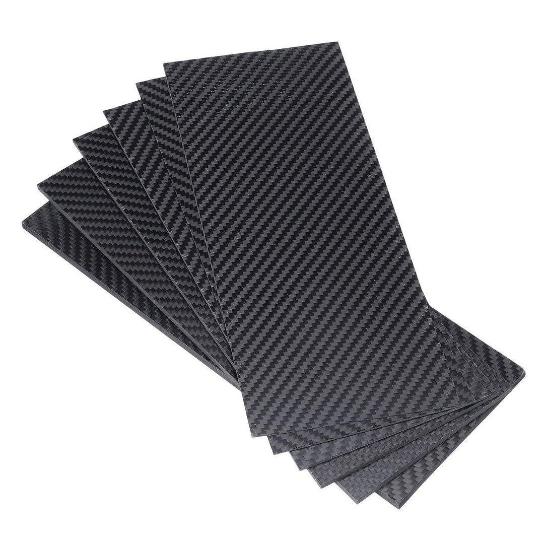 100x250x(0.5-5)mm Black Matte Twill Carbon Fiber Plate Sheet Board Weave Carbon Fiber Pannel Various Thickness - MRSLM