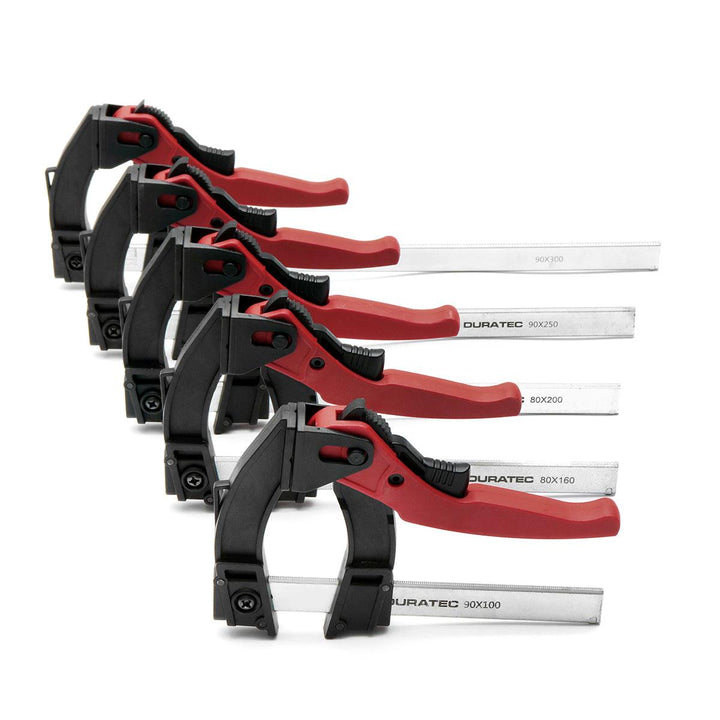 120 Degree Adjustable Quick Grip Clamp Woodworking F Clamp 80x 100/160/200/250/300mm - MRSLM