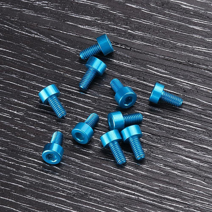 Suleve™ M3AH10 10Pcs M3×6mm Hex Socket Screw M3 Cap Head Bolt 7075 Aluminum Alloy Multicolor - MRSLM