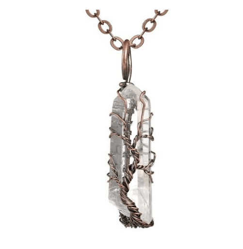 White Crystal Life Tree Necklace - MRSLM