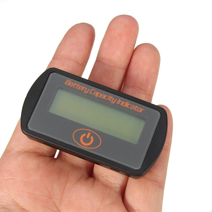 12V/24V Battery Gauge Meter Digital LCD Lead Acid Voltage Level Indicate Voltmeter - MRSLM