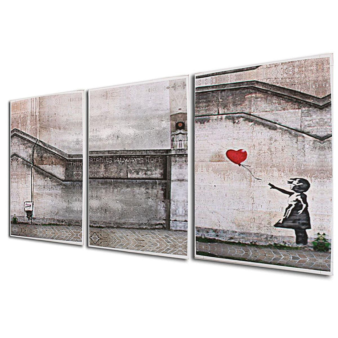 3 Piece Large Black and White Decorative Painting Modern Sofa Background Wall Painting 40*60cm no Frame - MRSLM