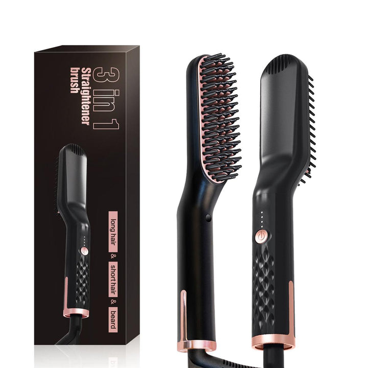 Straightener Brush- Electric Ionic Faster Quick Heated Comb - MRSLM