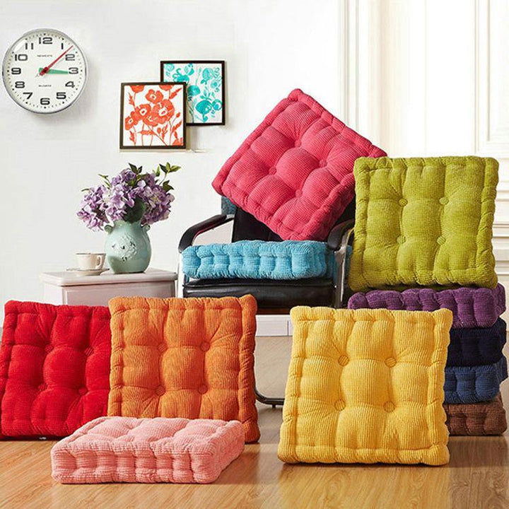 Plush Square Cushion for Home Floor Decoration - MRSLM