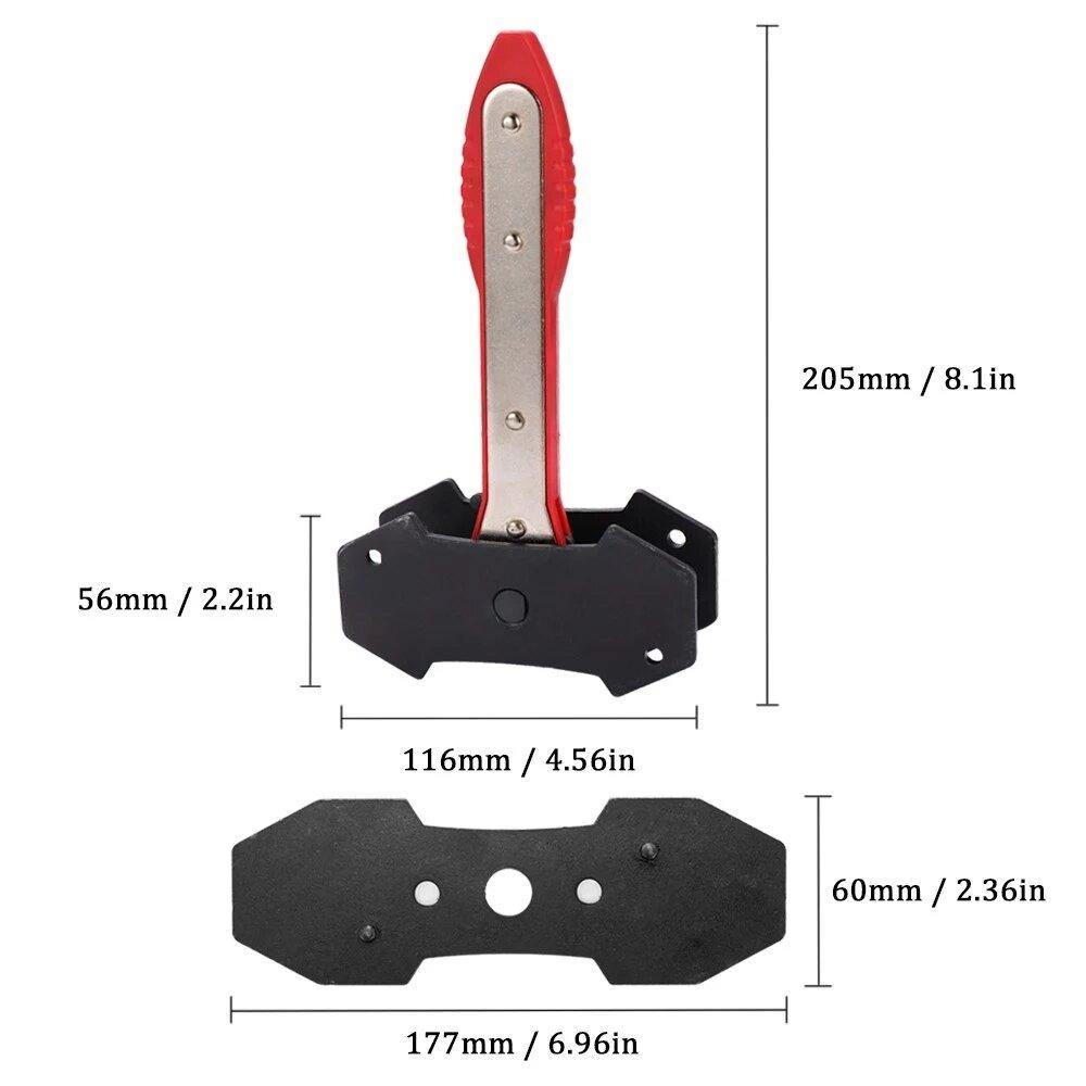 Ratcheting Brake Caliper Piston Spreader Press Tool With 2 Piston Plate Car Accessories Twin Quad Separator Pad Install Tool - MRSLM