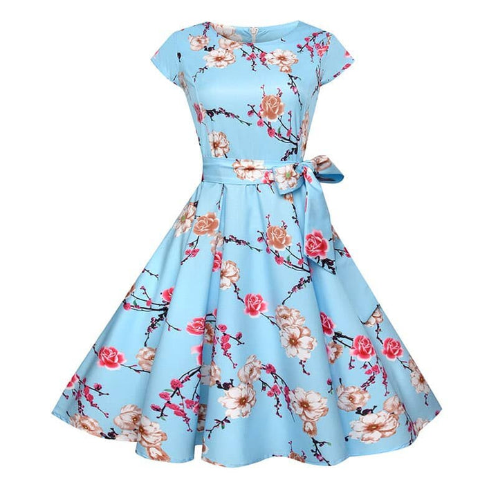 Women's Vintage Floral Printed Dress