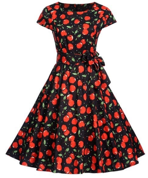 Women's Vintage Floral Printed Dress