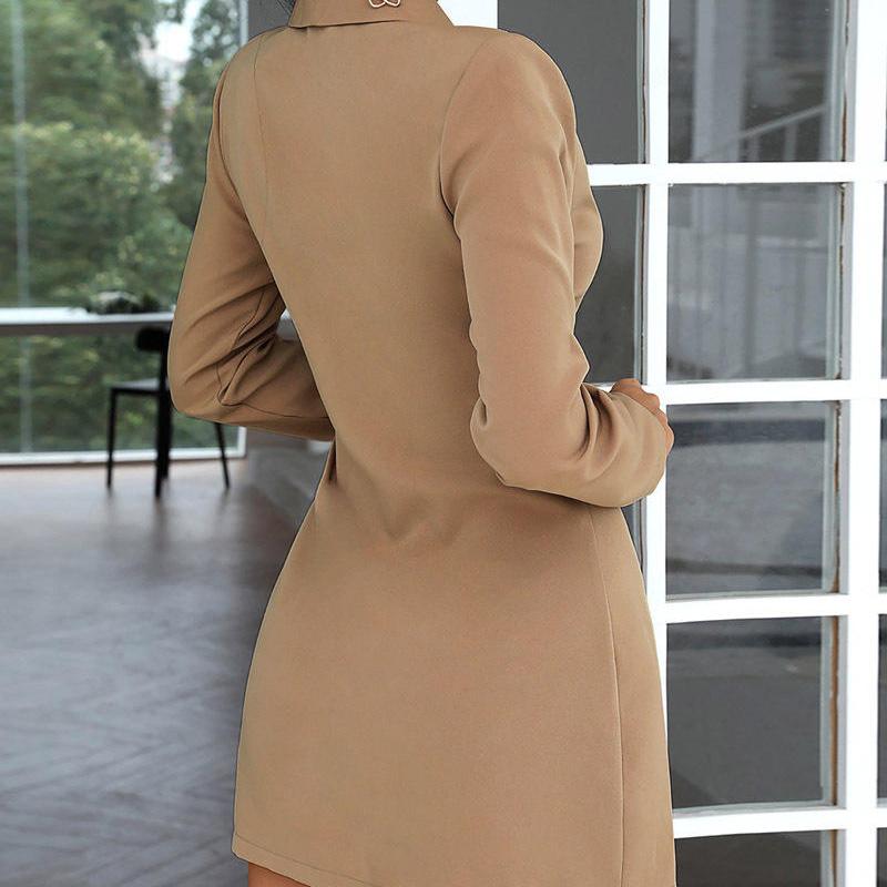 Women's Long-Sleeved Blazer Dress