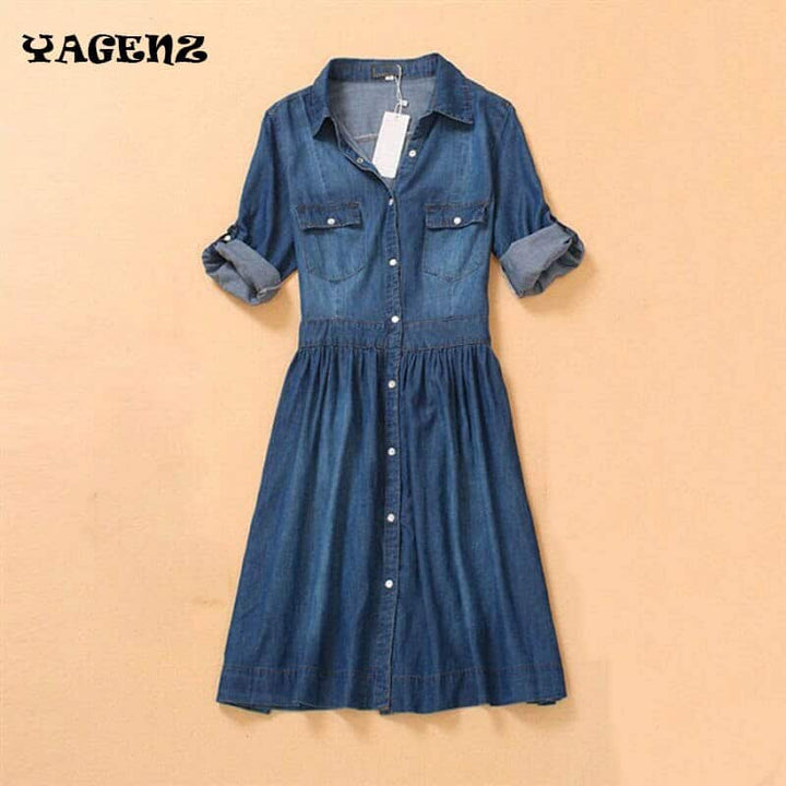 Women's Denim Shirt Dress