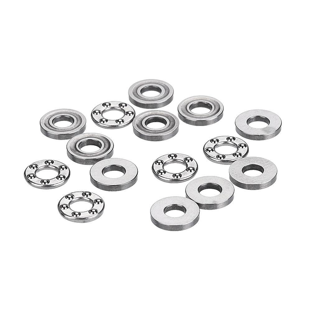 Machifit 5pcs Flat Thrust Ball Bearing ID. 2.5/3/4/6/7/8mm Mini Miniature Bearings F25-6 F3-8 F4-10 - MRSLM