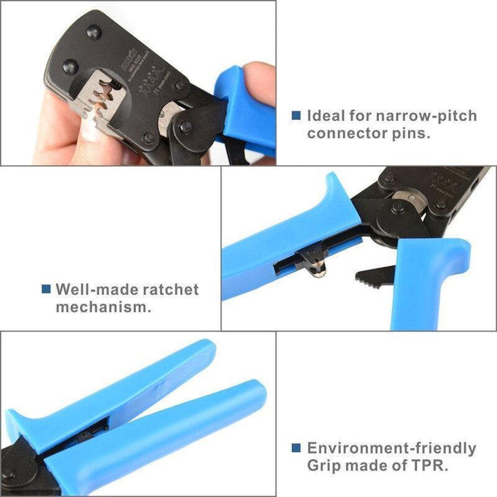 Fasen IWS-3220 Crimping Tool For JST DuPont Terminals Mini Hand Crimper Plier For Narrow-pitch Connector Pins 0.03-0.5mm2 AWG: 32-20 - MRSLM