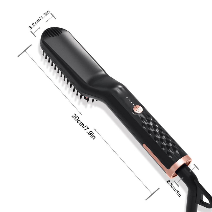 Straightener Brush- Electric Ionic Faster Quick Heated Comb - MRSLM