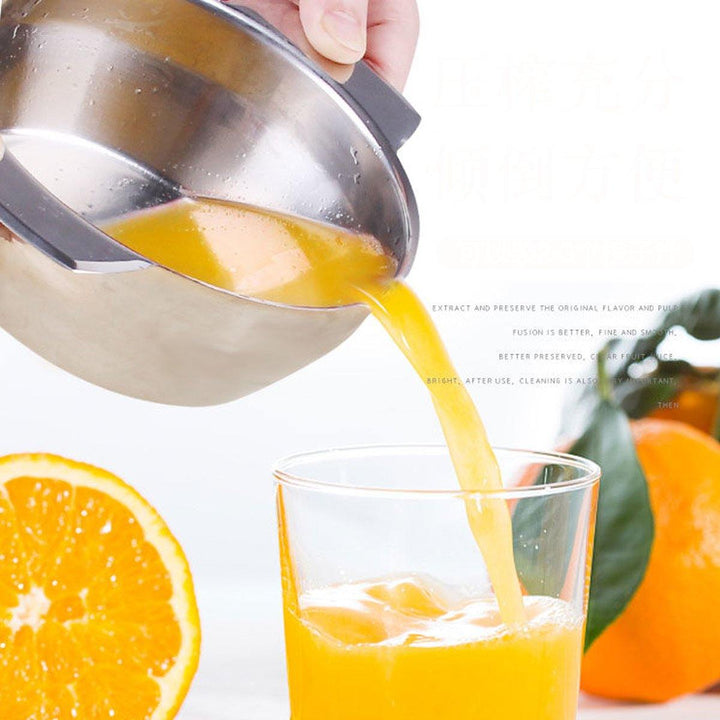 Manual Fruit Juicer Presser Lemon Orange Squeezer Hand Press Citrus Extrusion - MRSLM