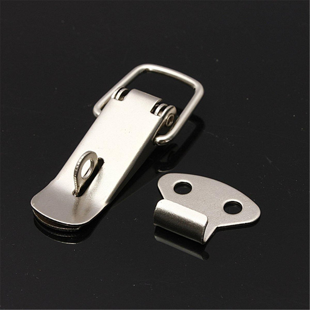 4PCS Case Box Chest Spring Stainless Tone Lock Toggle Latch Catch Clasp - MRSLM