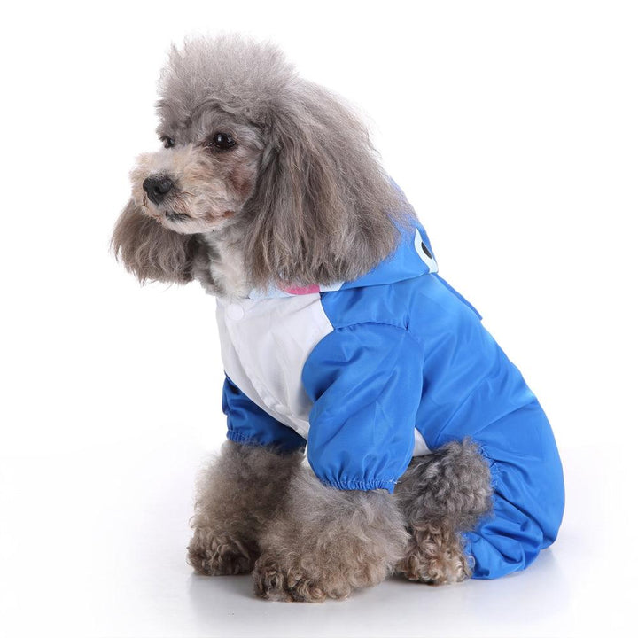 Dog Raincoat Rainsuit Waterproof Dog Puppy Jacket Coat Pet Rainwear Clothes for Small Dog - MRSLM