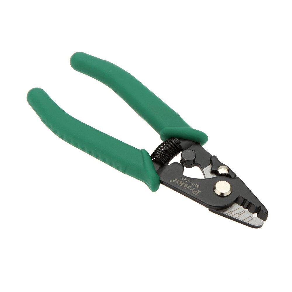 Pro'sKit 8PK-326 Tri-Hole Optical Fiber Cable Stripper Fiber Stripping Pliers Fiber Miller Pliers - MRSLM