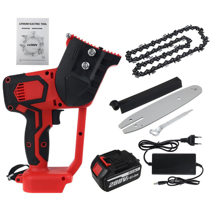 1000W Cordless Electric Chain Saw Wood Cutter Mini One-Hand Saw Woodworking - MRSLM