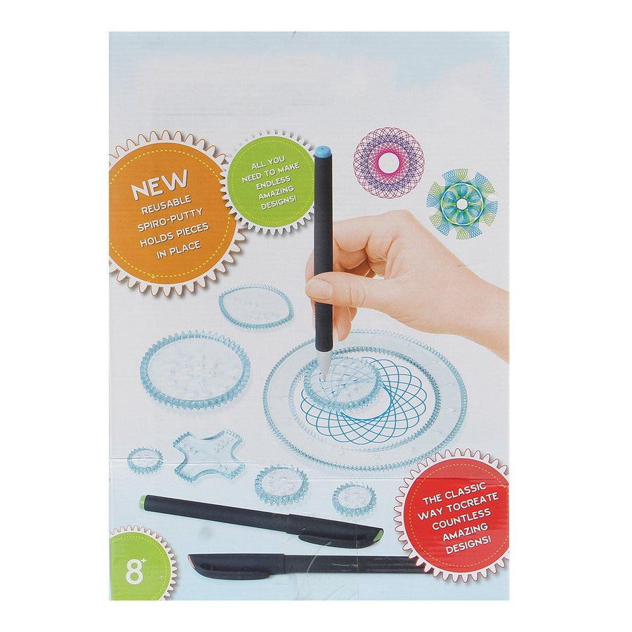 Spirograph Design Set Tin Draw Drawing Art Craft Create Education Tool - MRSLM