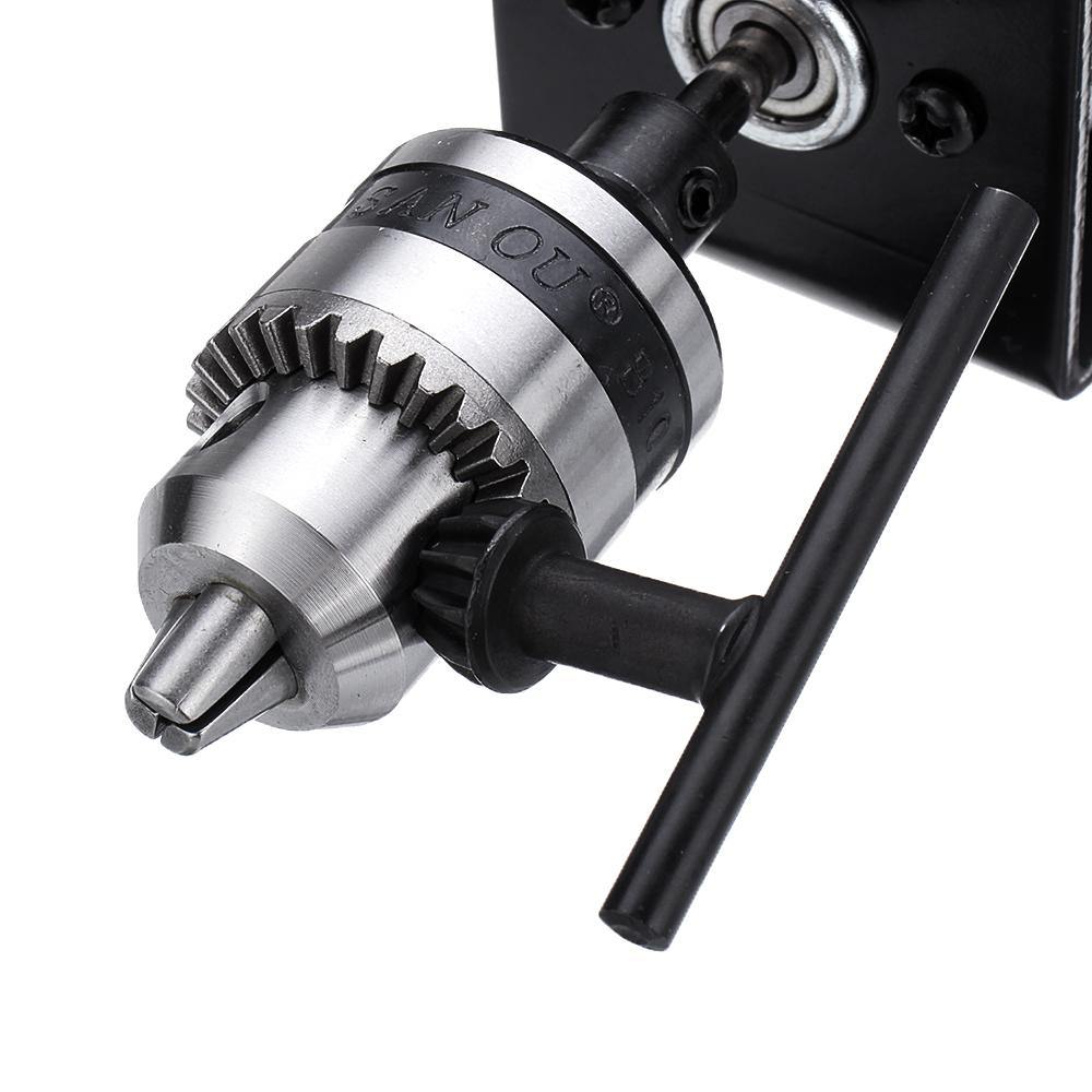 Machifit DC 12V Lathe Press 775 Motor With Miniature Hand Drill Chuck and Mounting Bracket - MRSLM