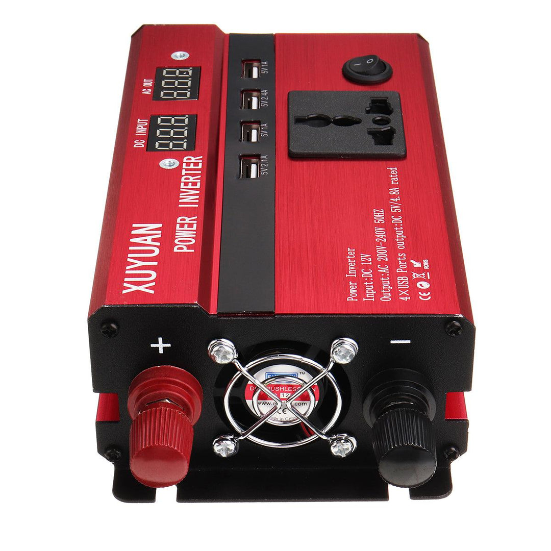 Peak 3000W 4 Type DC 12V/24V to AC 110V/220V Solar Power Inverter LED Modified Sine Wave Converter - MRSLM