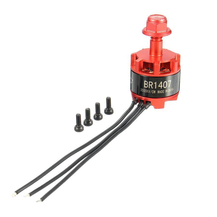 Racerstar Racing Edition 1407 BR1407 3500KV 2-3S Brushless Motor Red for 150 180 200 RC Drone FPV Racing - MRSLM