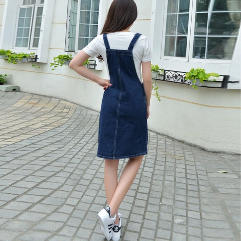 Casual Loose Overalls Dress