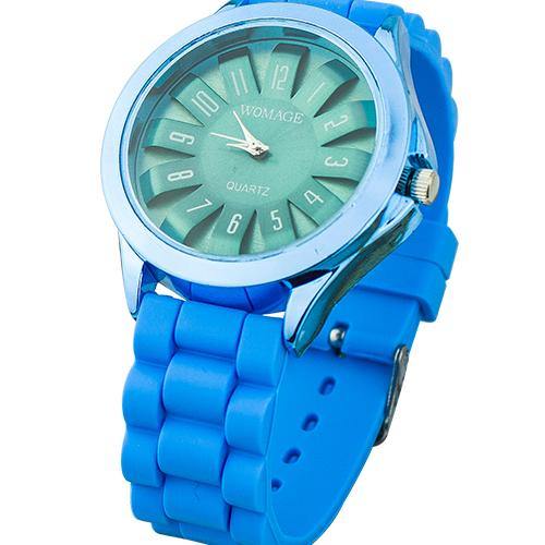 Unisex Fashion Silicone Strap Arabic Numerals Quartz Sports Jelly Wrist Watch - MRSLM