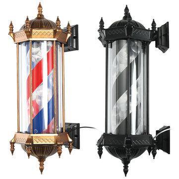 LED Classic Barber Sign Rotating Illuminating Pole for Hairdresser Salon Shop - MRSLM