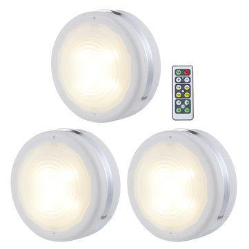 3 Pcs 4000K LED Puck Light Chen Under Cabinet Light Counter Closet - MRSLM