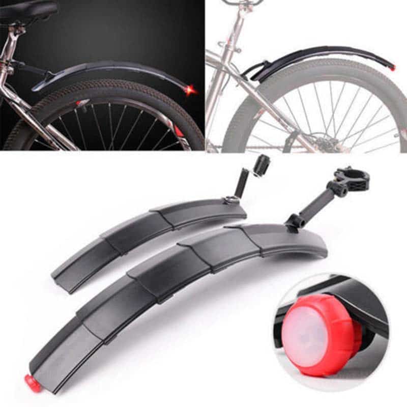 Folding Tail Light Bike Fender