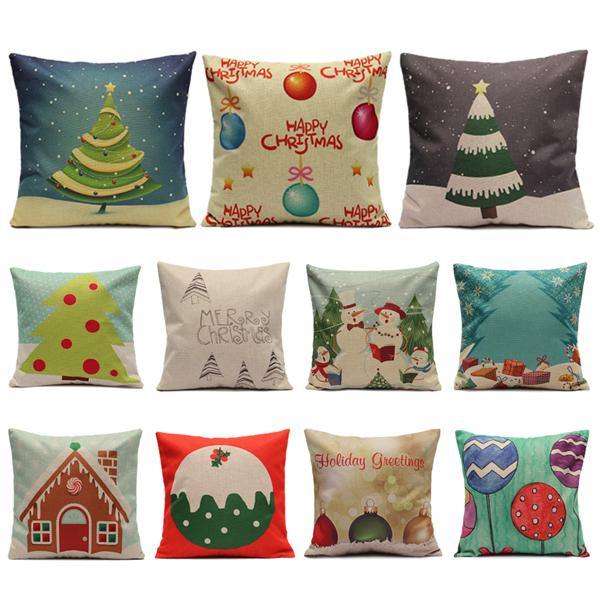 Christmas Candy Series Pillow Cases Home Sofa Square Cushion Cover - MRSLM