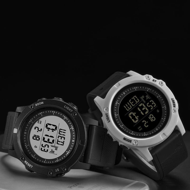 Outdoor Hiking Waterproof Backlight Sports Digital Men Wrist Watch Stopper Alarm - MRSLM