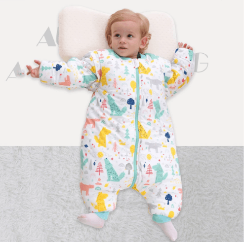 Baby Sleepsacks Cartoon Pattern Baby Sleeping Bag Carriage Sack for Newborn Split Leg - MRSLM