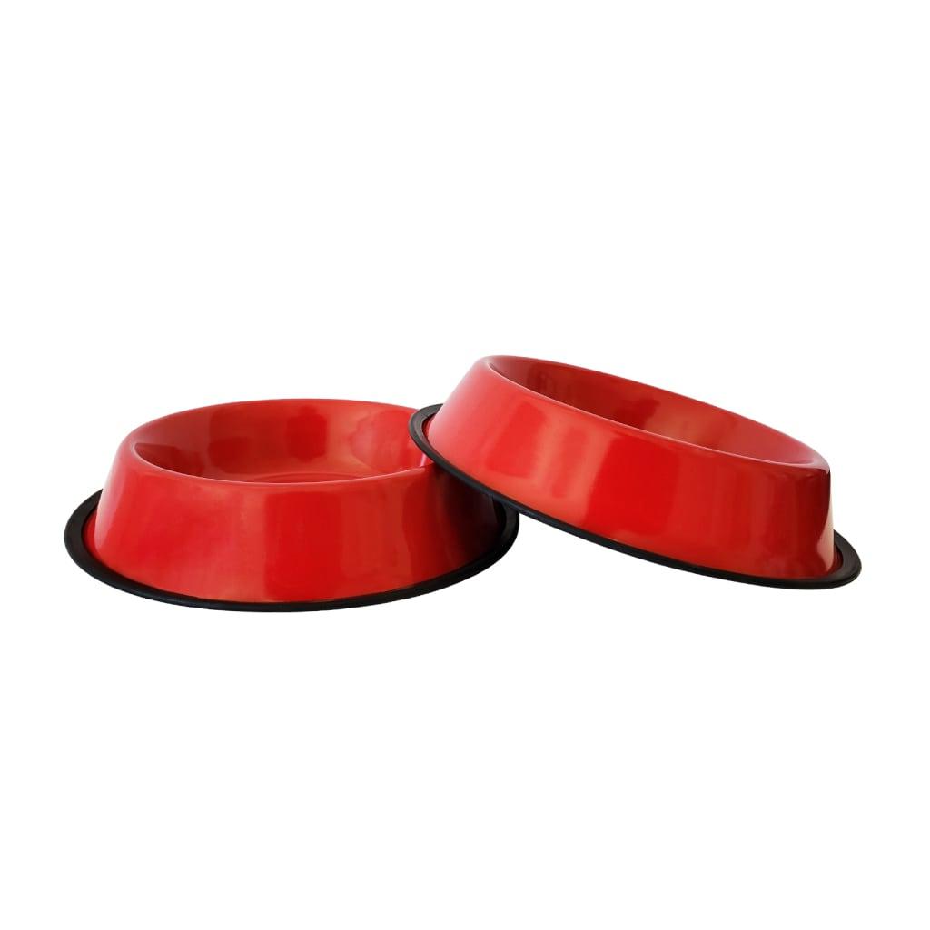 Red Non Skid Dog Bowl - MRSLM