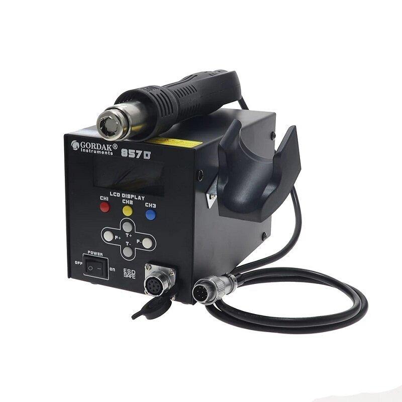 GORDAK 857D 1000W High Power LCD Display Soldering Station Intelligent Hot Air Desoldering Station Hot Air Gun - MRSLM