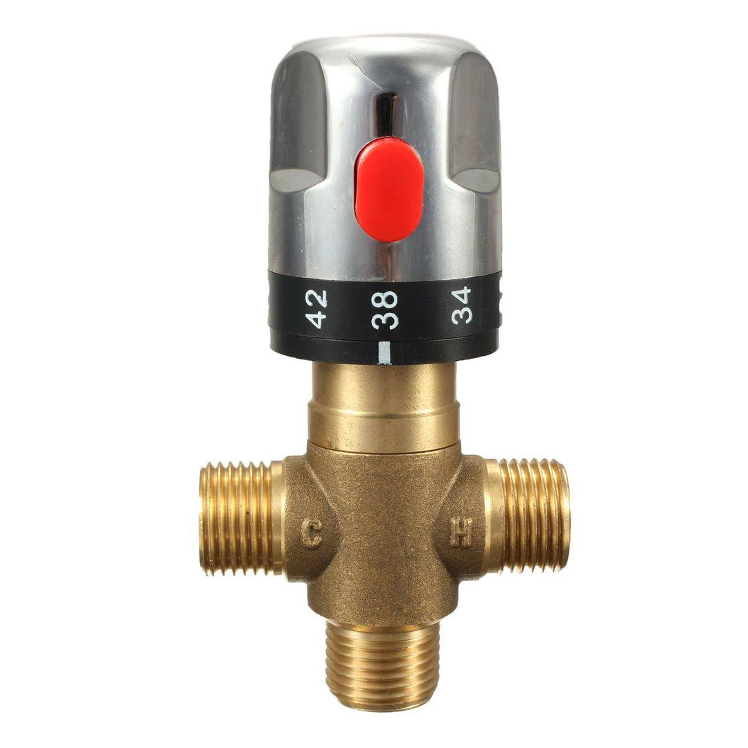 Brass Thermostatic Valve Temperature Mixing Valve For Wash Basin Bidet Shower - MRSLM