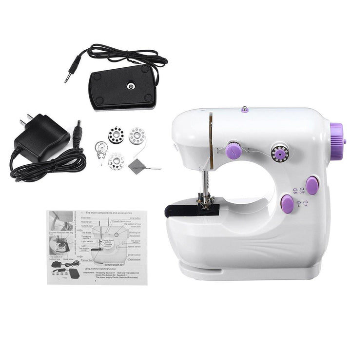 Portable Mini Sewing Machine Electric Desktop Handheld For DIY Stitch Clothes - MRSLM