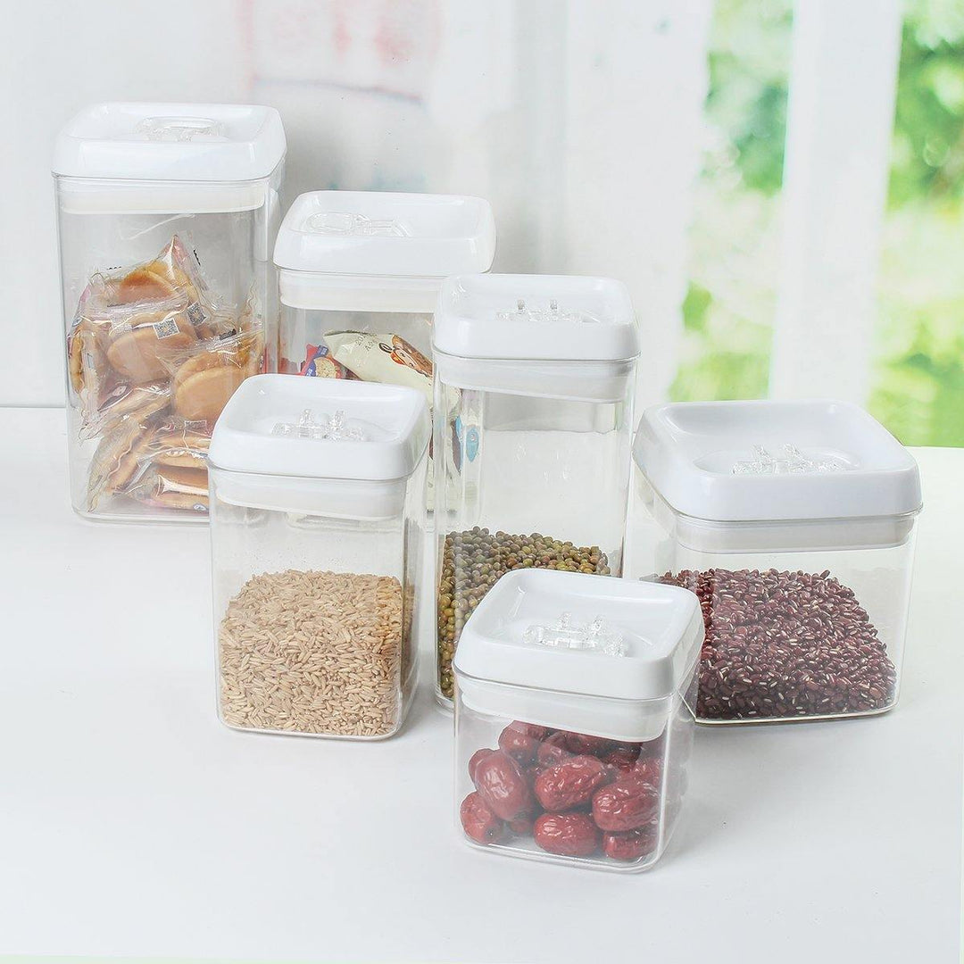 Airtight Kitchen Food Storage Container With Lid Vacuum Seal Cereal Food Fresh Keeping Box - MRSLM