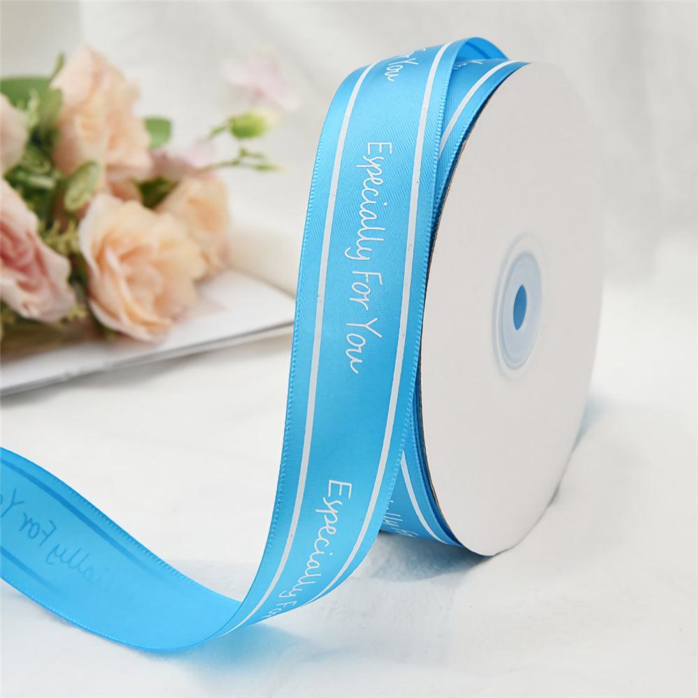 2.5cm Especially For You Printed Satin Ribbon Gift Flowers Packing Belt for Wedding Party Decorations DIY Crafts Ribbon - MRSLM