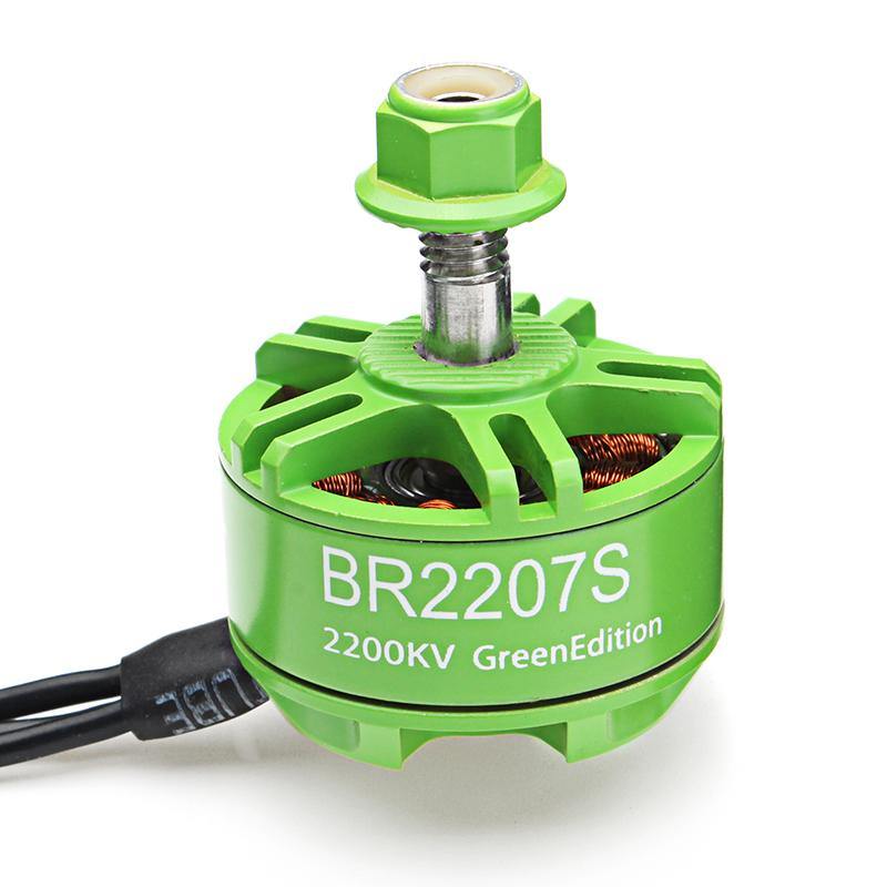 Racerstar 2207 BR2207S Green Edition 1600KV 2200KV 2500KV 3-6S Brushless Motor For RC Drone Frame - MRSLM