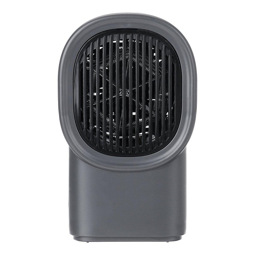 500W Portable Mini Electric Heater Fan Handy Air Warmer Silent Winter Home Office (Grey) - MRSLM