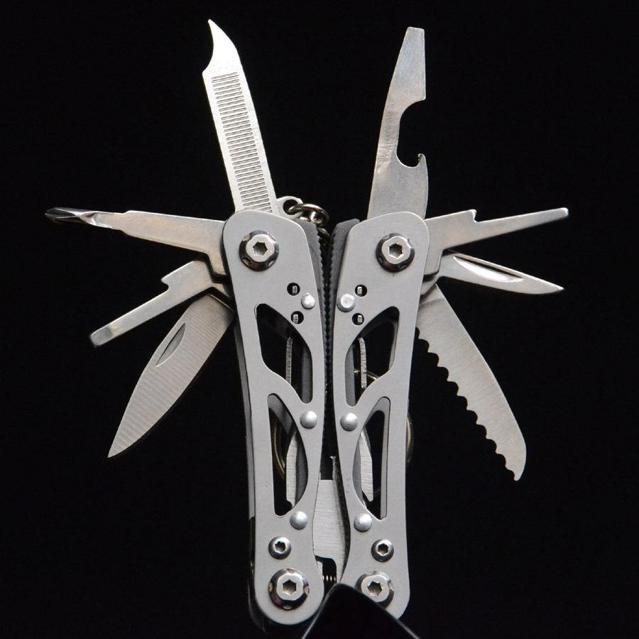 EDC Multifunction Pliers Cable Stripper Folding Stainless Steel Screwdriver Saw Camping Outdoors Tools Repair Multitool Knife Pliers - MRSLM