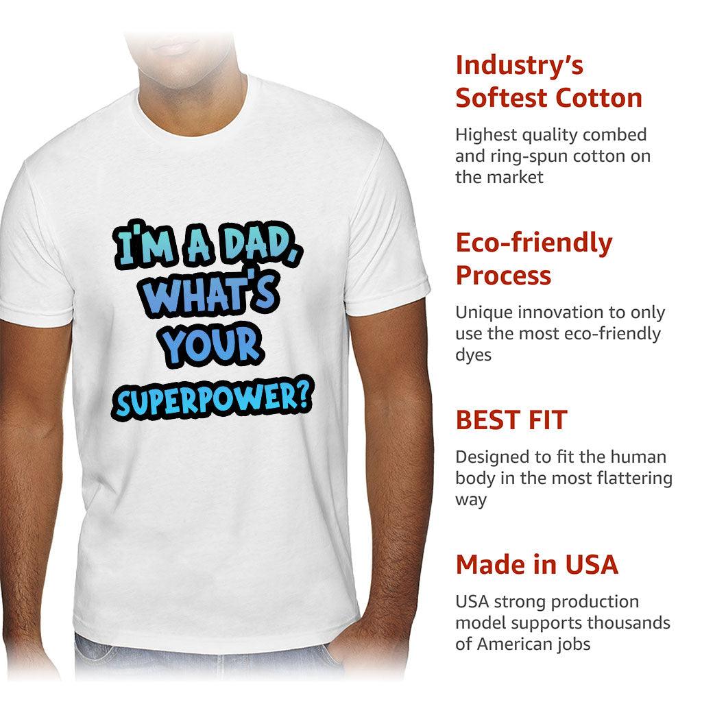 Dad Design Sueded T-Shirt - Trendy T-Shirt - Printed Sueded Tee - MRSLM