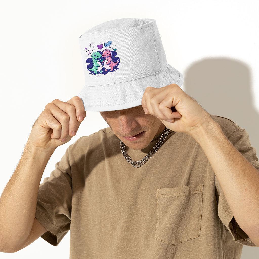 Dinosaur Graphic Bucket Hat - Cartoon Hat - Themed Bucket Hat - MRSLM