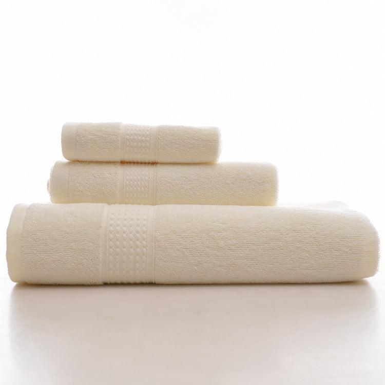 KC LN-01 Bath Pure Towels Long Stapled Cotton Beach Spa Thicken Super Absorbent Towel Sets - MRSLM