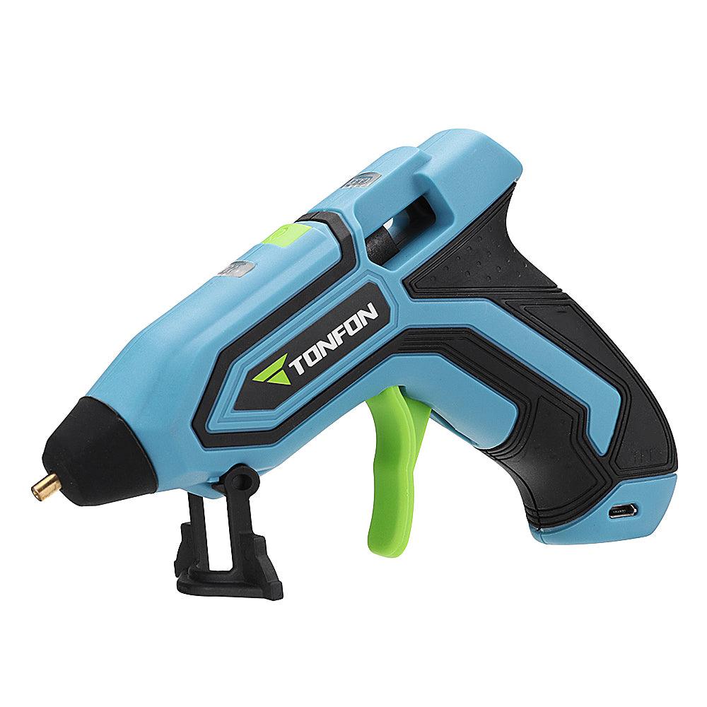 Tonfon 3.6V 2000mAh Cordless Hot Glue Guns Kits USB Rechargable Melt Glue Kits with 10 Glue Sticks - MRSLM