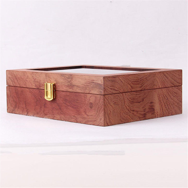 6/10/12 Slots Solid Wooden Watch Box Display Organizer Jewelry Storage Case - MRSLM