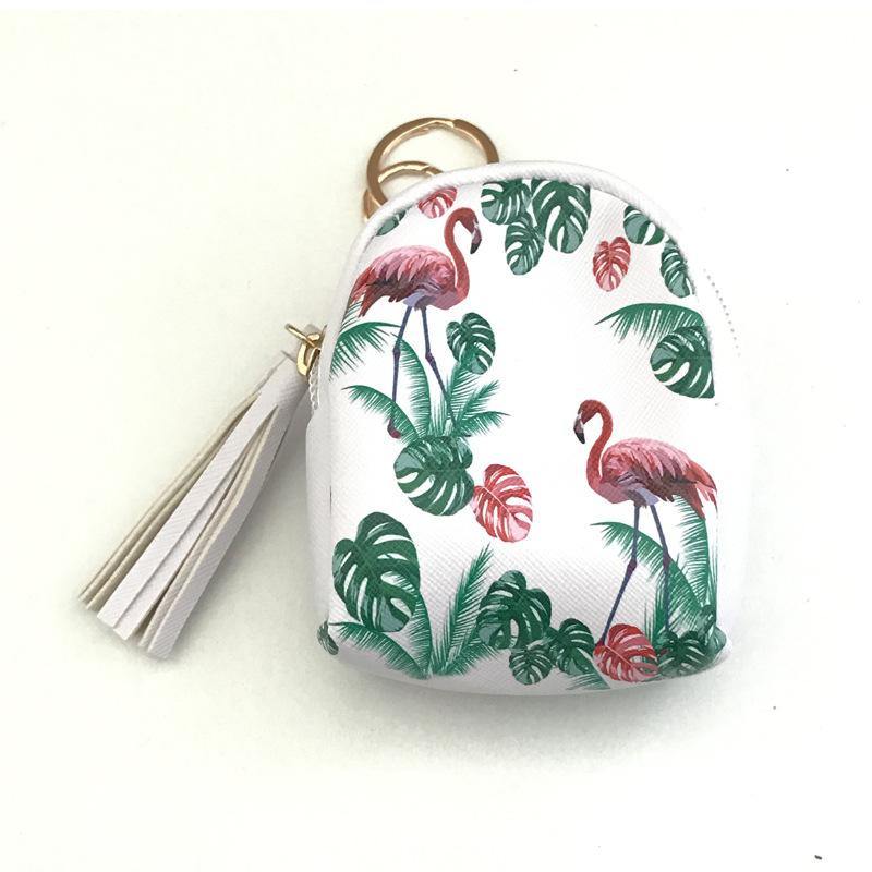 Cartoon Creative Pineapple Flamingo Fruit Coin Purse Mini Bag Data Cable Headset Storage Bag Coins Bag - MRSLM