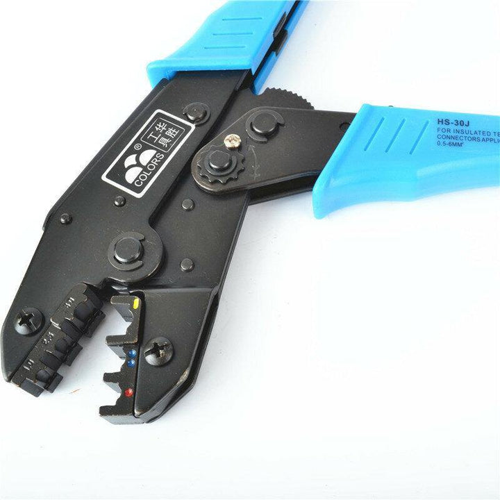 HS-25J 8Jaw Crimping Pliers For Insulated Terminals And Connectors Self-adjusting Capacity 0.5-2.5mm2 20-13AWG Hand Tools - MRSLM