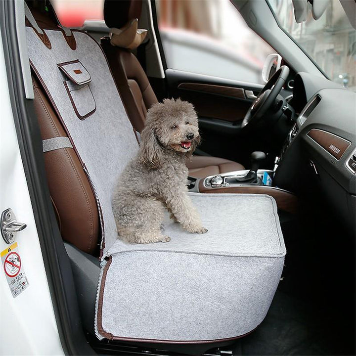 Retro Dual-purpose Pet Car Mat Front Seat Cushion - MRSLM